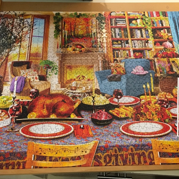 White Mountain “Thanksgiving Day” jigsaw puzzle 1000 pieces - Picture 1 of 4